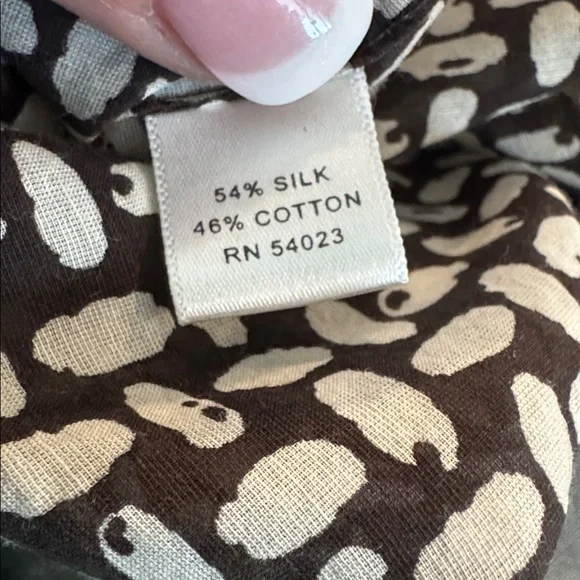 Banana Republic Brown & Cream Printed Sleeveless Top - Picture 4 of 4